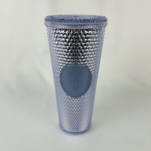 Starbucks Silver Platinum Bling Studded Spike Venti 24oz Tumbler without straw